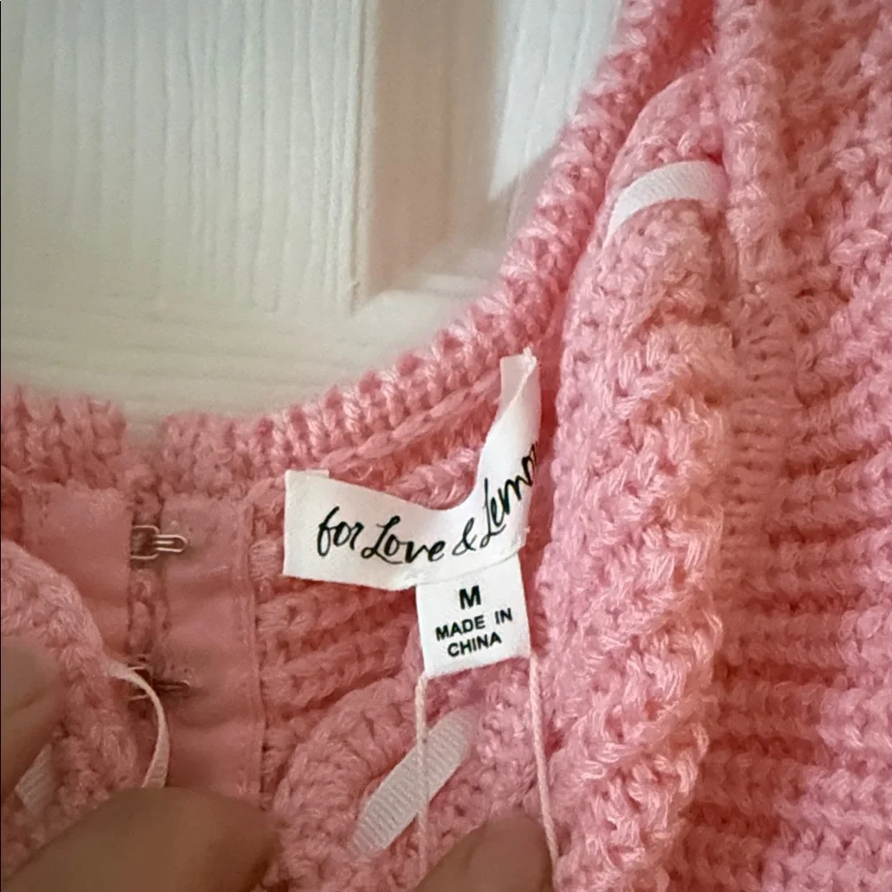For Love And Lemons Blush Knit Top - Picture 4 of 5